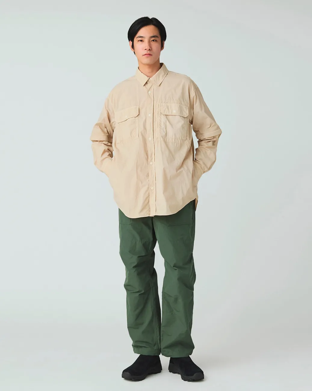 Garment Dyed Convertible Shirt
