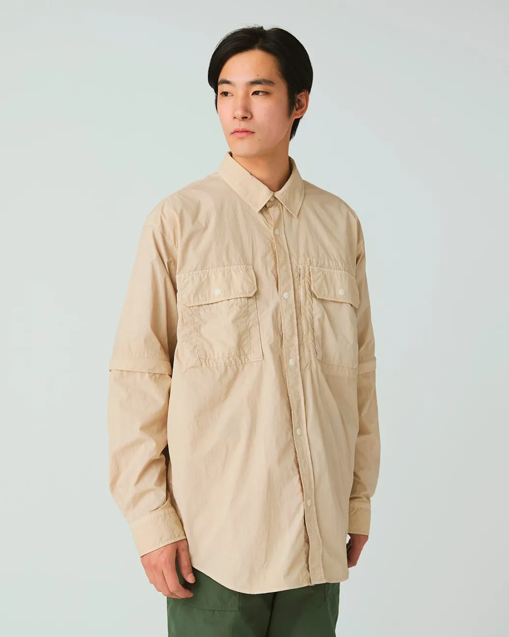 Garment Dyed Convertible Shirt
