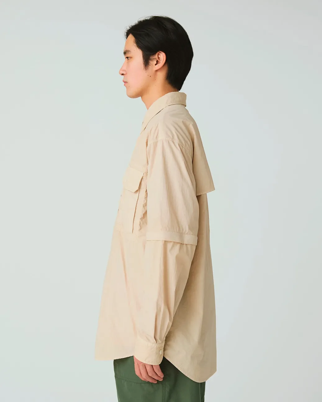 Garment Dyed Convertible Shirt