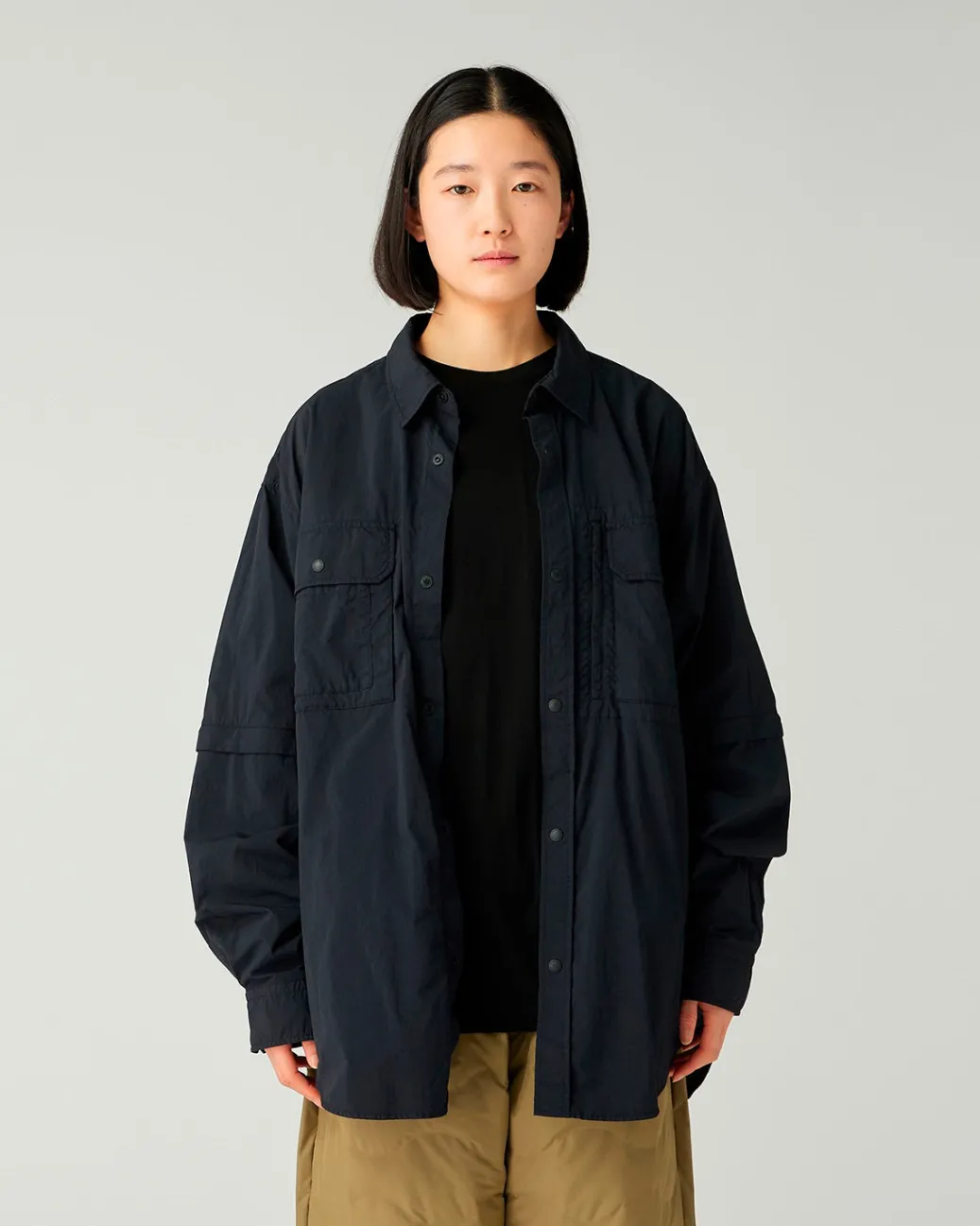 Garment Dyed Convertible Shirt