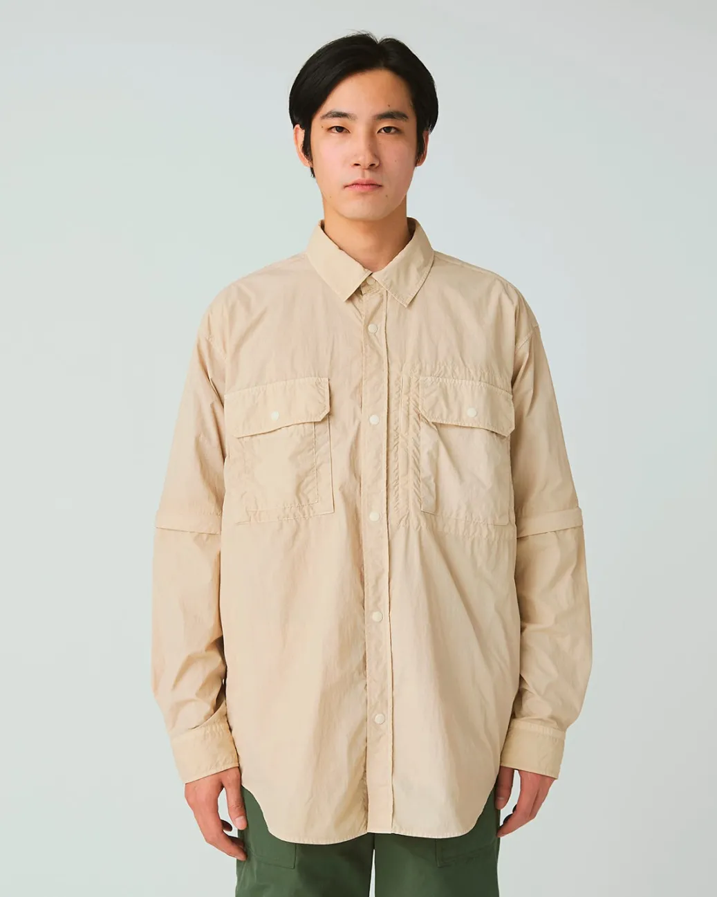 Garment Dyed Convertible Shirt