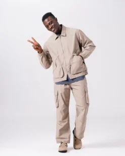 Light Dobby Cloth Harrington Jacket
