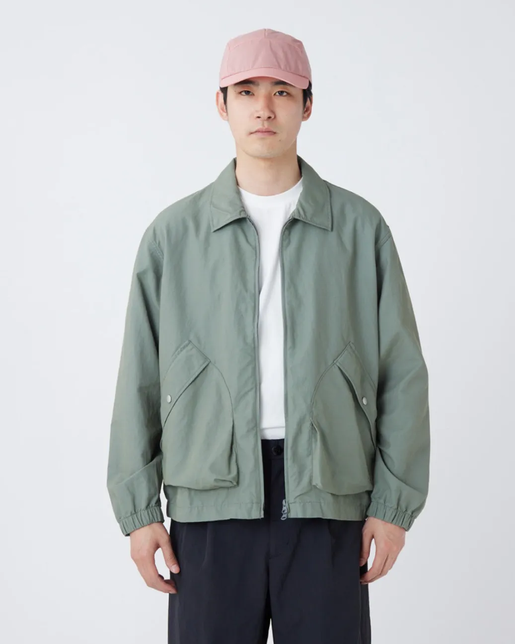 Light Dobby Cloth Harrington Jacket