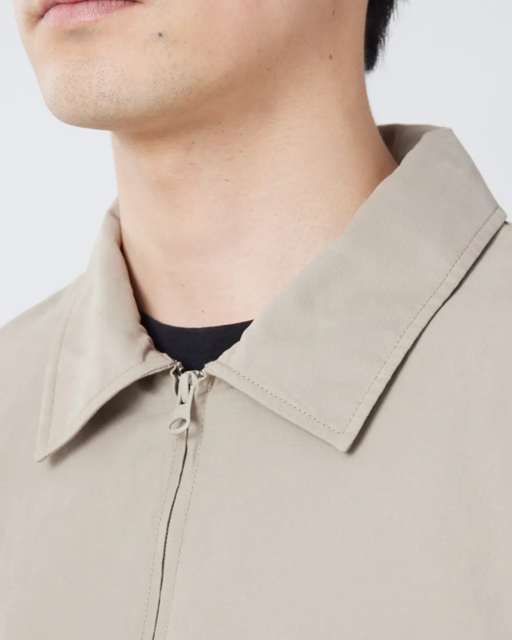 Light Dobby Cloth Harrington Jacket