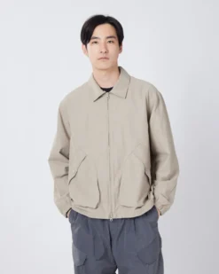 Light Dobby Cloth Harrington Jacket