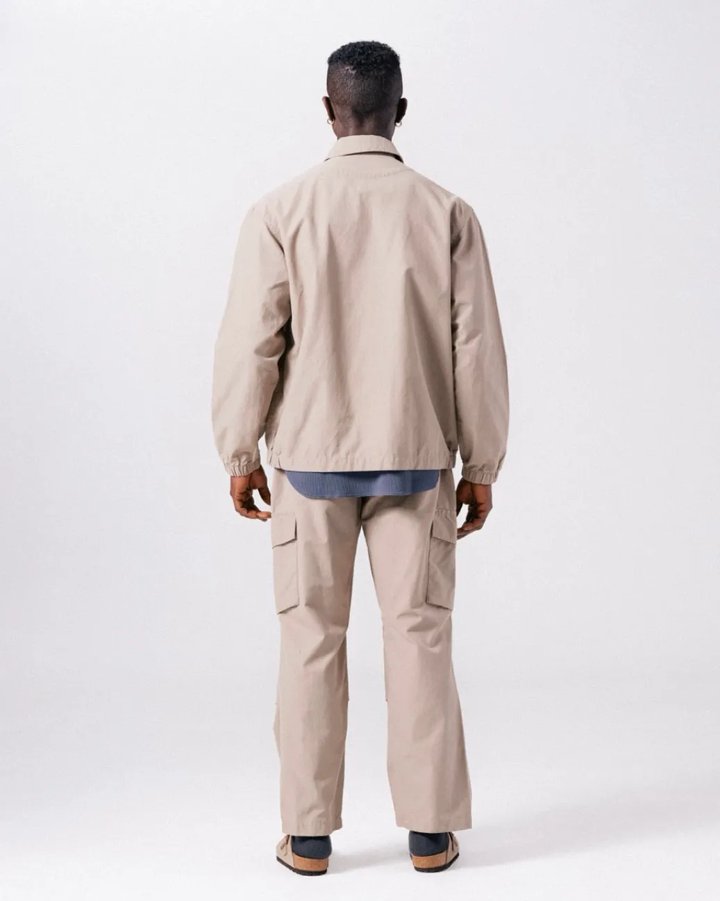 Light Dobby Cloth Harrington Jacket
