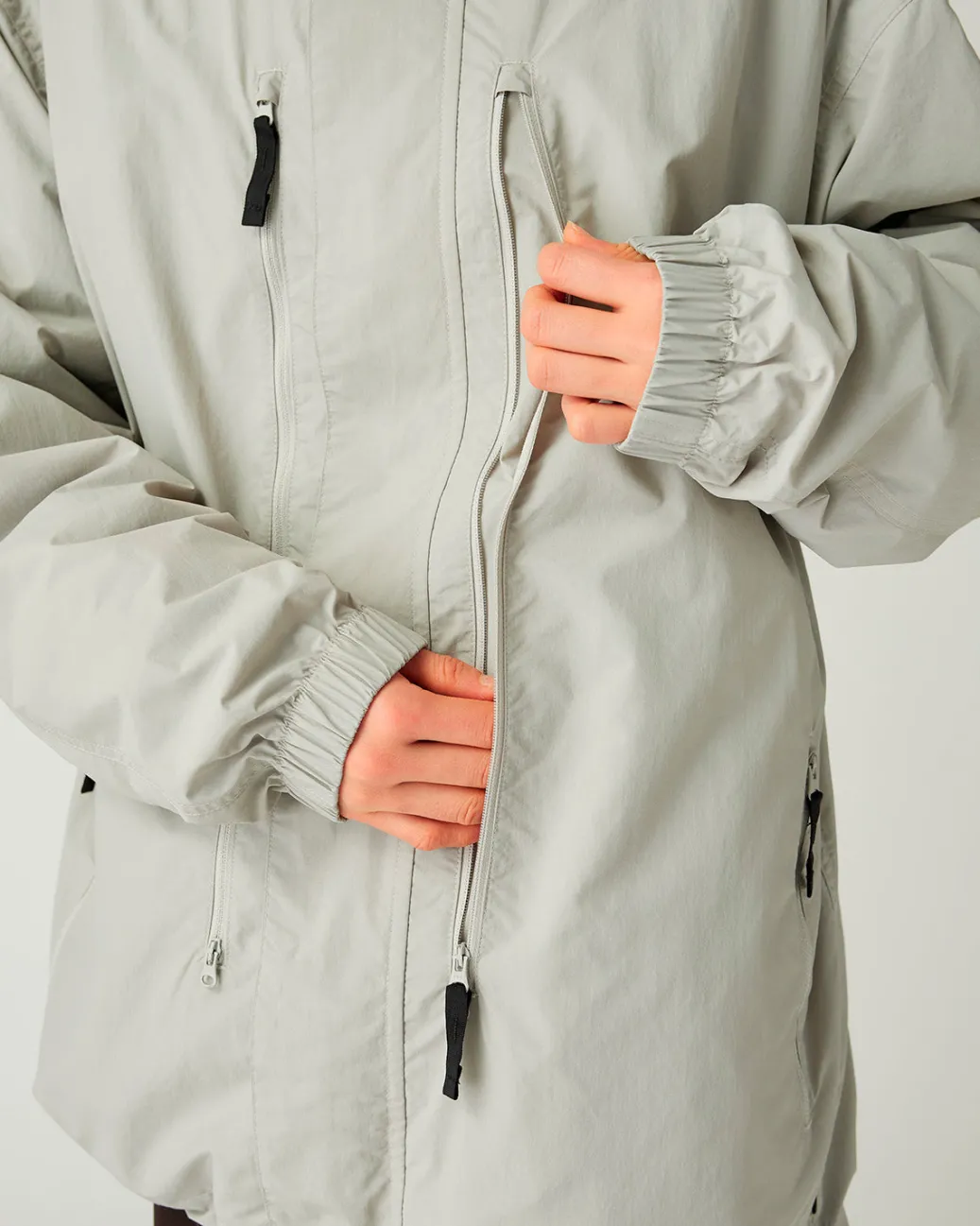 Nylon Tussah Utility Storage Jacket