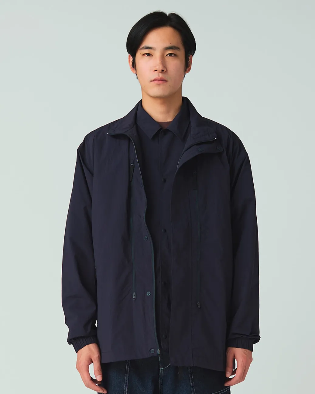 Nylon Tussah Utility Storage Jacket