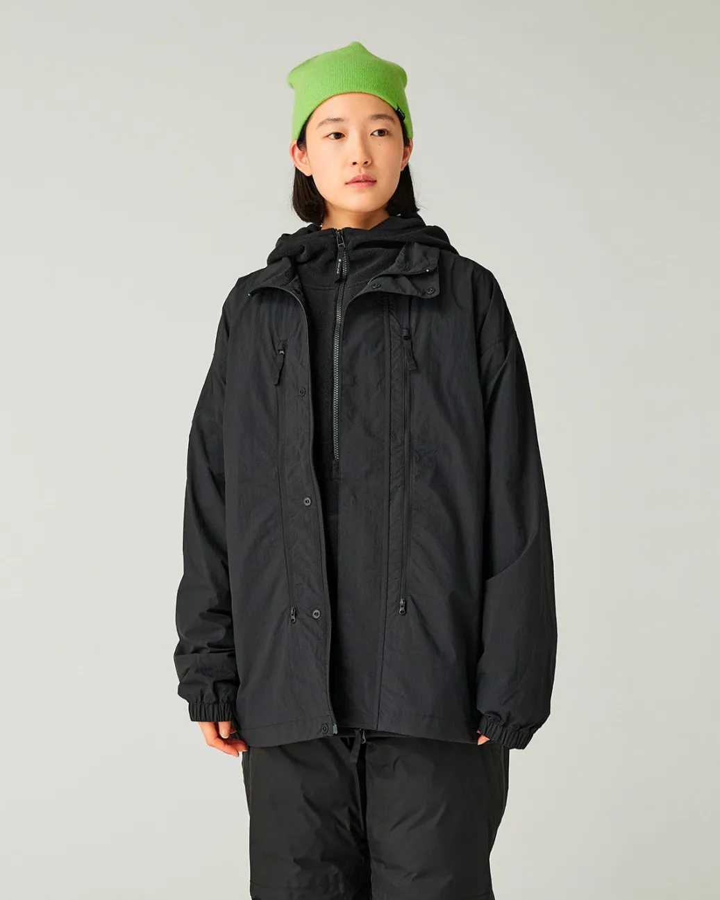 Nylon Tussah Utility Storage Jacket