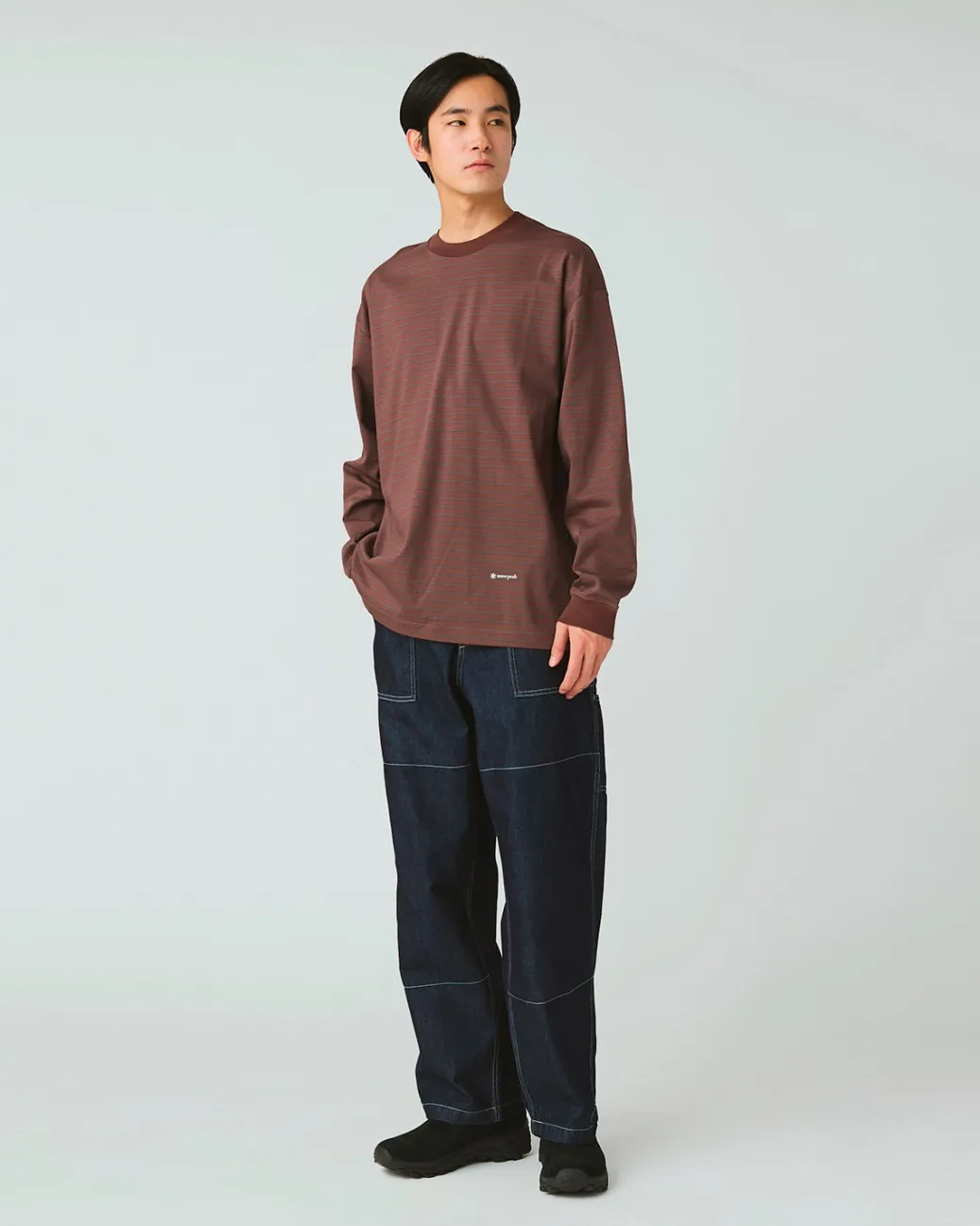 Organic Cotton Mercerized Border L/S T-Shirt