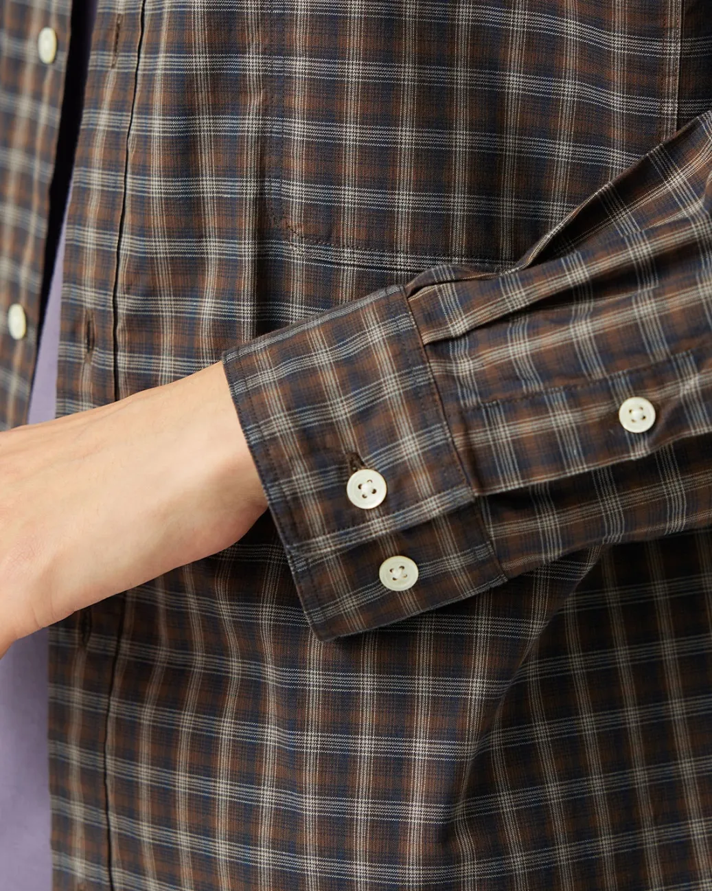 Organic Cotton Ombre Check Shirt
