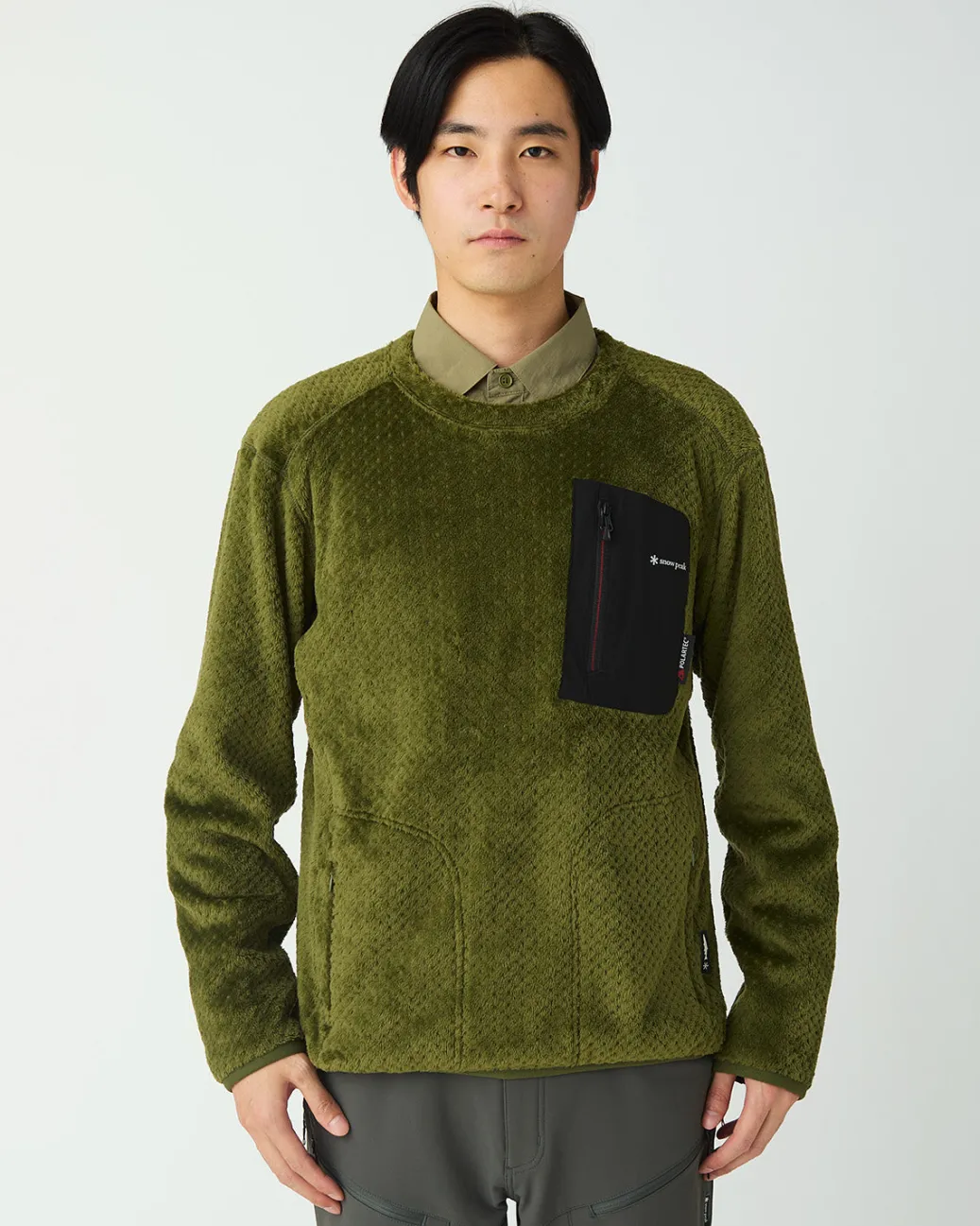 Polartec High Loft Fleece Crew Neck Sweater