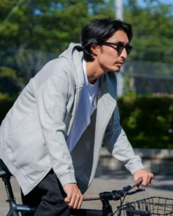 Recycled Cotton Zip-Up Hoodie