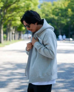Recycled Cotton Zip-Up Hoodie