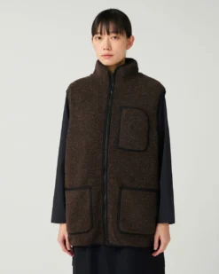 Recycled Wool Boa Vest