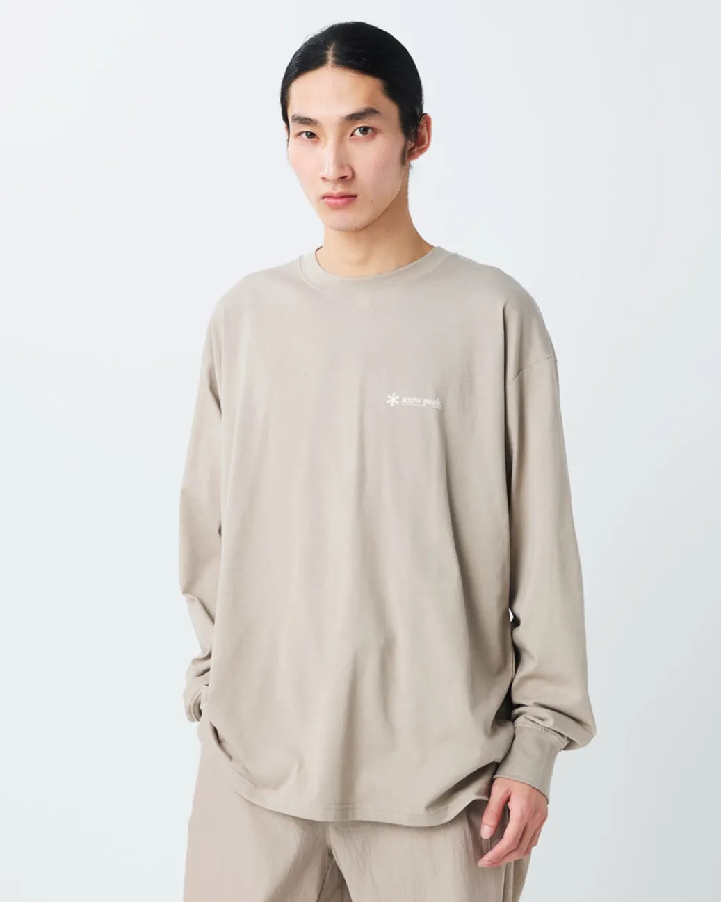 Soft Cotton Relaxed Logo L/S T-Shirt