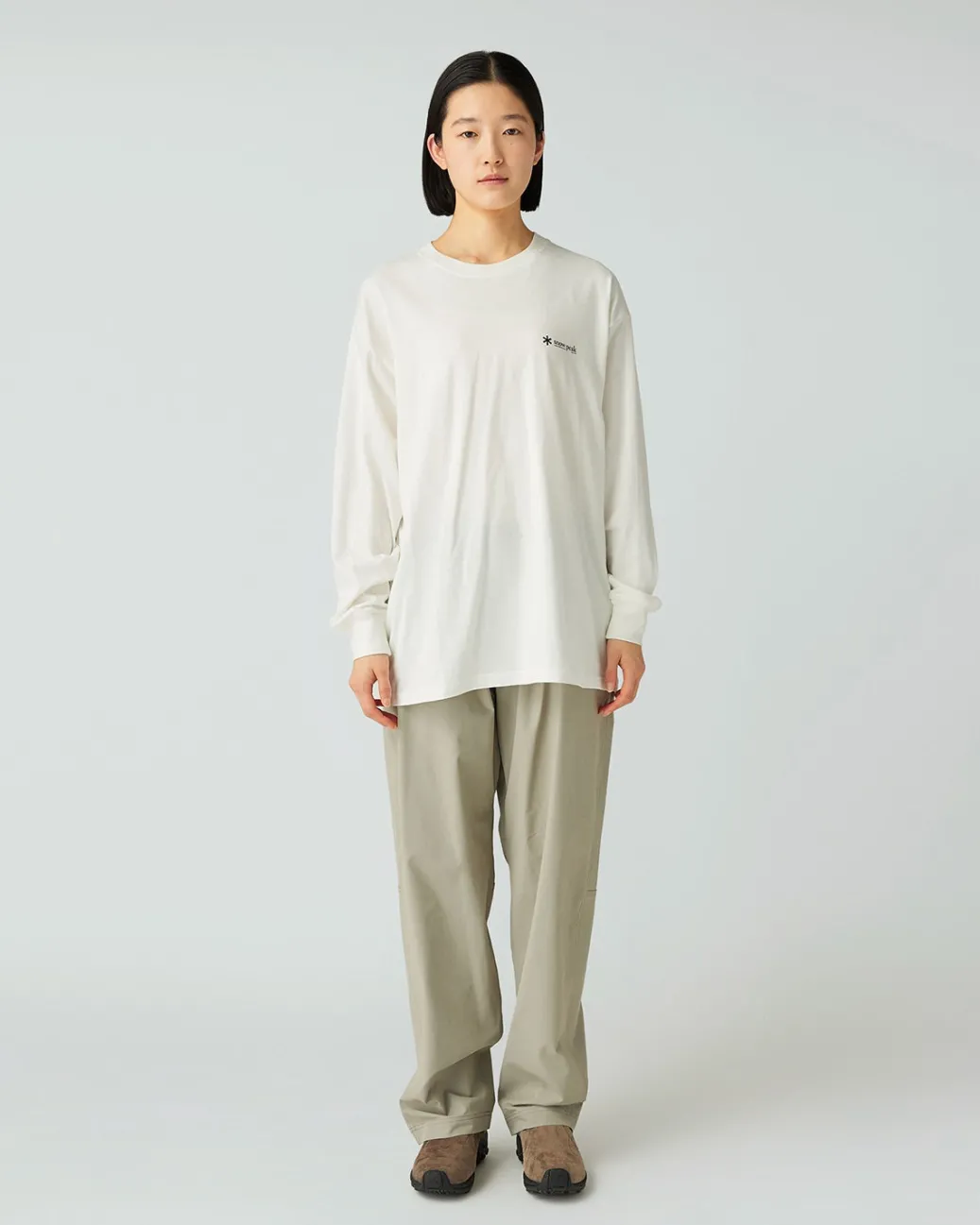 Soft Cotton Relaxed Logo L/S T-Shirt