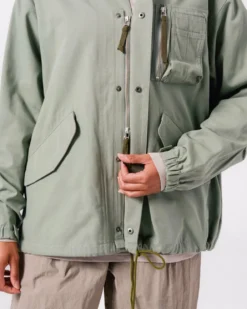TAKIBI Herringbone Collarless Jacket