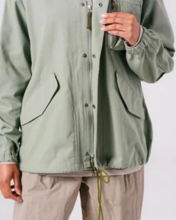 TAKIBI Herringbone Collarless Jacket