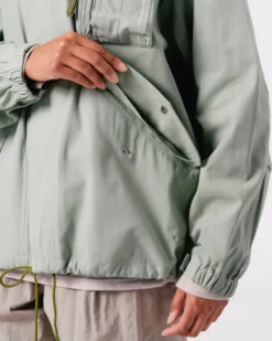 TAKIBI Herringbone Collarless Jacket
