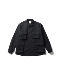 TAKIBI Herringbone Shirt Jacket