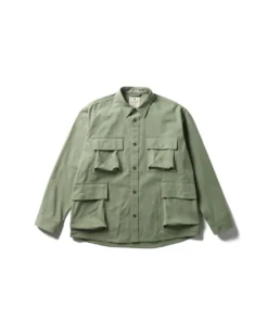 TAKIBI Herringbone Shirt Jacket