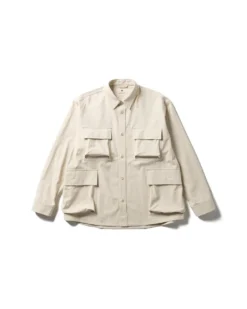 TAKIBI Herringbone Shirt Jacket