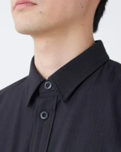 TAKIBI Herringbone Shirt Jacket