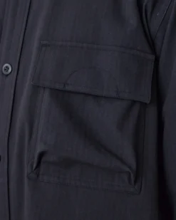 TAKIBI Herringbone Shirt Jacket