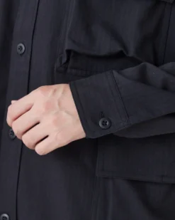 TAKIBI Herringbone Shirt Jacket