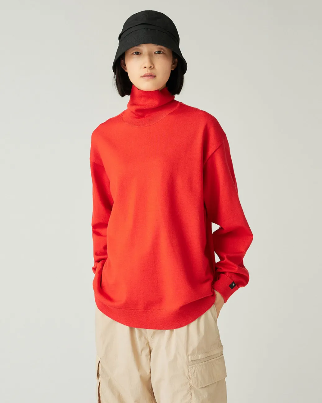 Washable Wool Turtleneck Knit