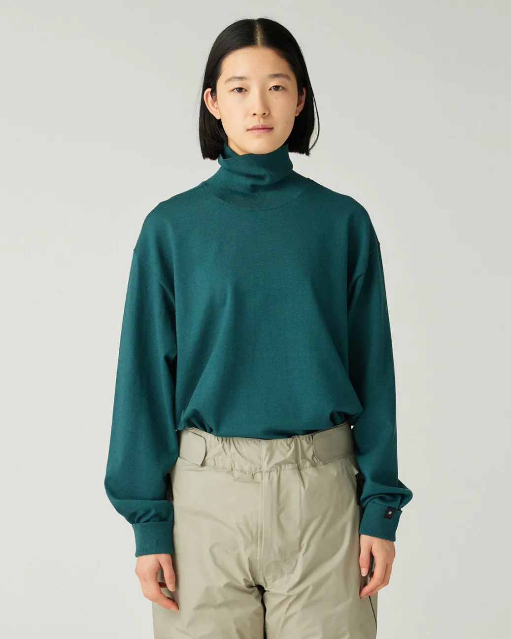 Washable Wool Turtleneck Knit