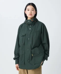 Waxed Windbreaker Jacket